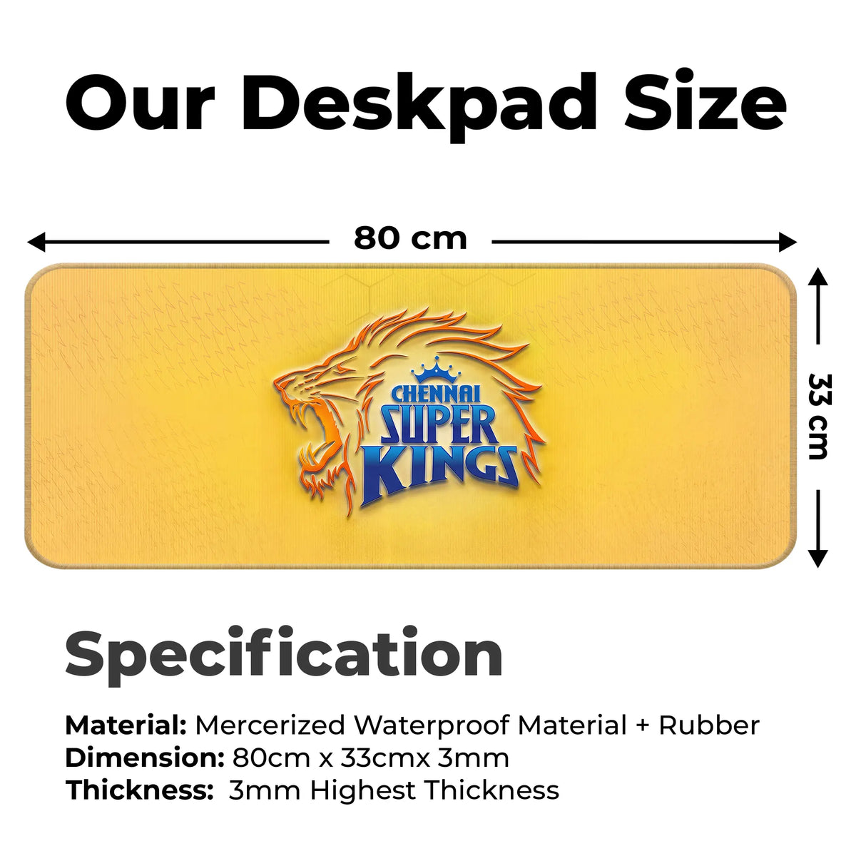 IPL Team Edition Desk Mat – Premium XL Gaming & Work Desk Pad