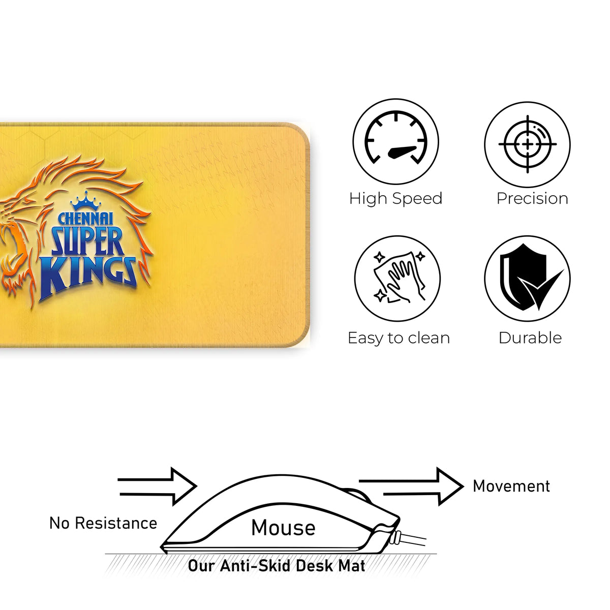 IPL Team Edition Desk Mat – Premium XL Gaming & Work Desk Pad