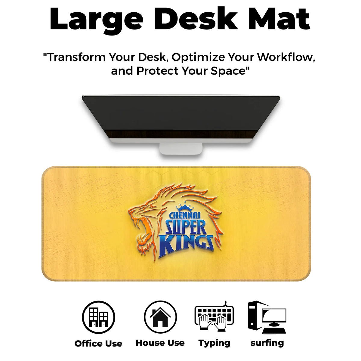 IPL Team Edition Desk Mat – Premium XL Gaming & Work Desk Pad