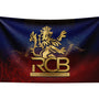 Royal Challengers Bengaluru Wall Tapestry | RCB Cricket Fan Wall Hanging | Premium Satin Polyester Room Decor