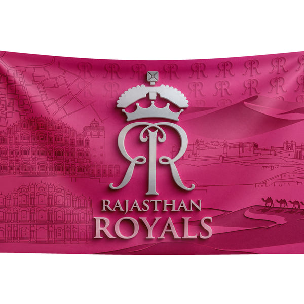 Rajasthan Royals Wall Tapestry | IPL Cricket Fan Wall Hanging | Premium Satin Polyester Room Decor
