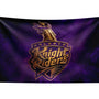 Kolkata Knight Riders Wall Tapestry | KKR Cricket Fan Wall Hanging | Premium Satin Polyester Room Decor