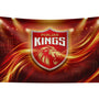 Punjab Kings Wall Tapestry | PBKS Cricket Fan Wall Hanging | Premium Satin Polyester Room Decor