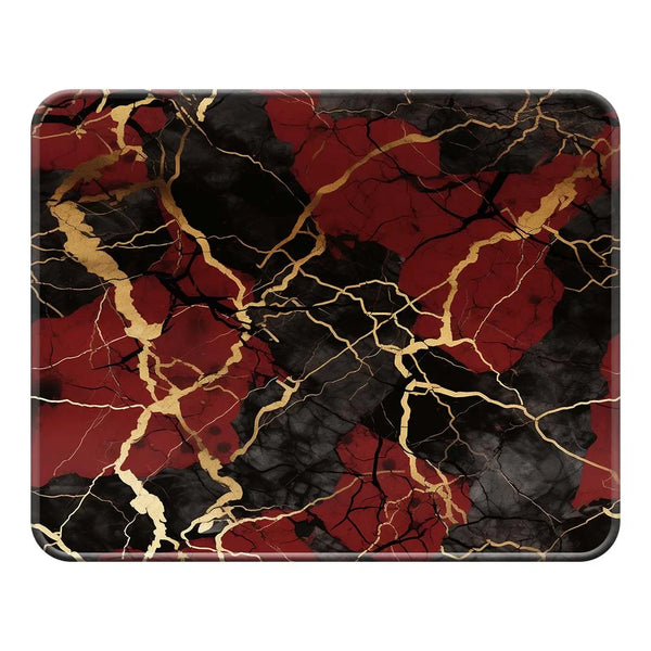 Crimson Marble Luxe Mousepad