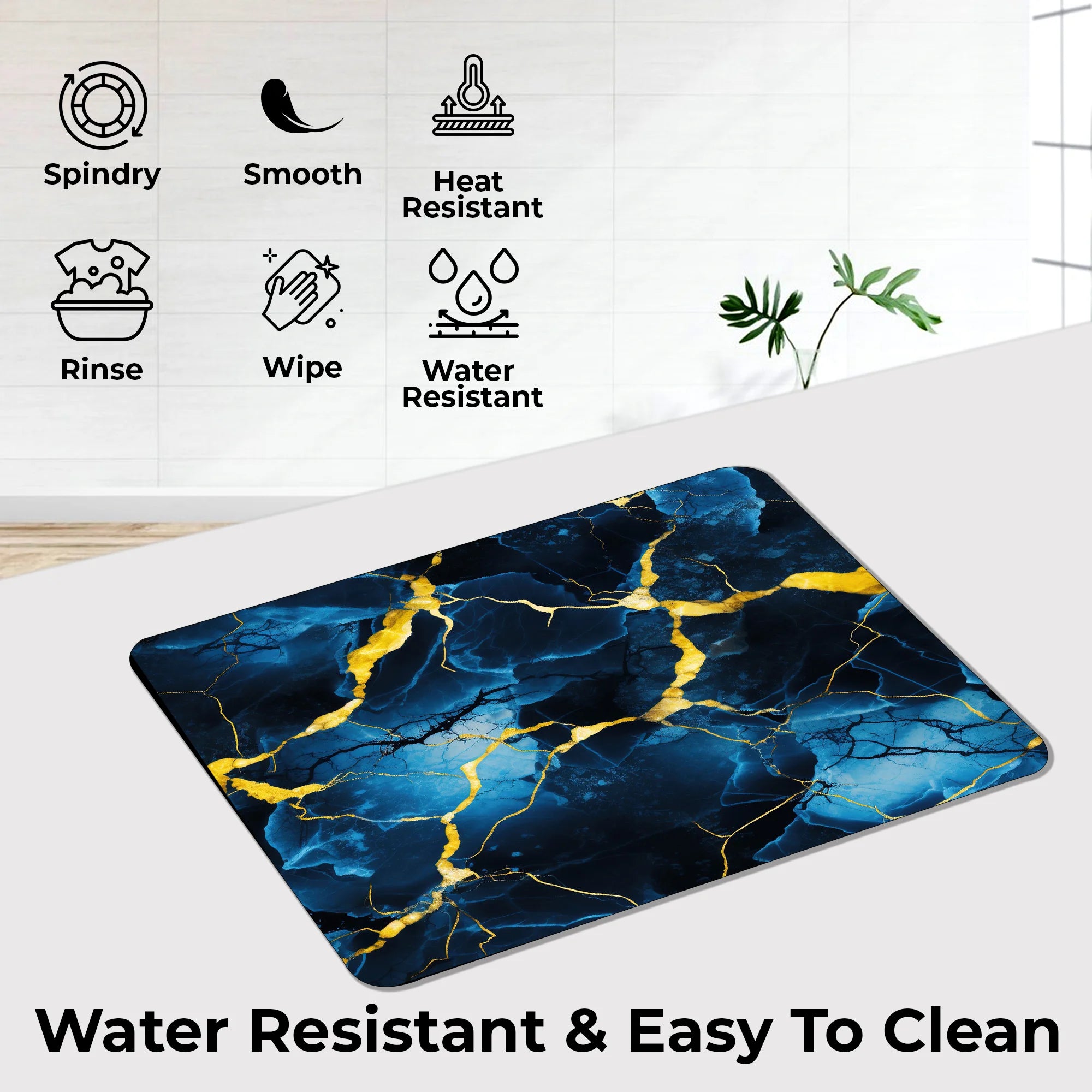 Midnight Marble Mousepad