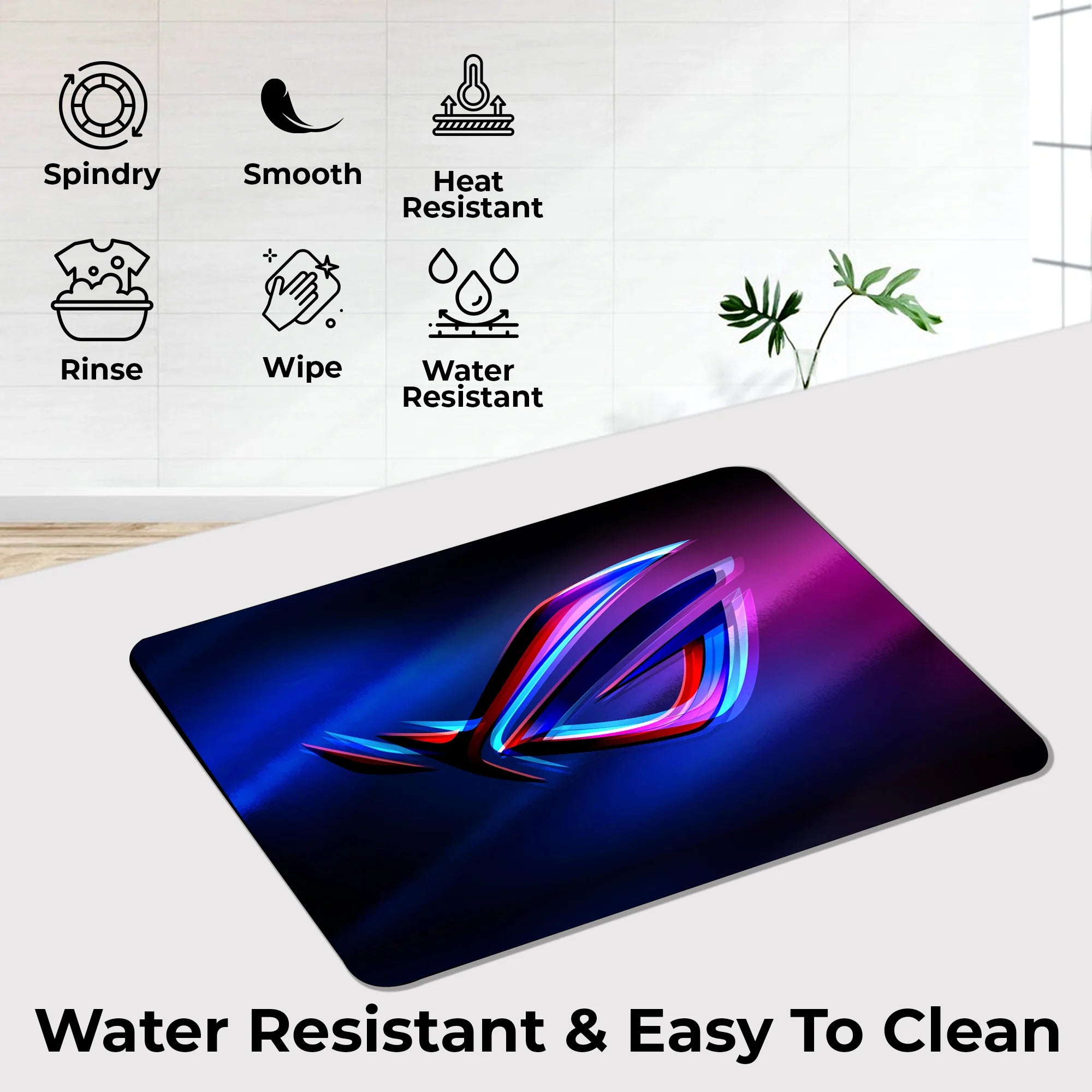 Neon ROG Gamer Mousepad