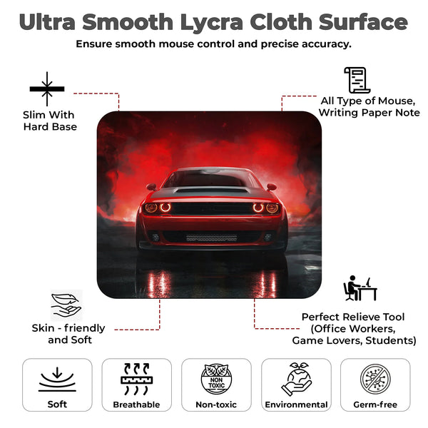 Redline Fury Car Mousepad