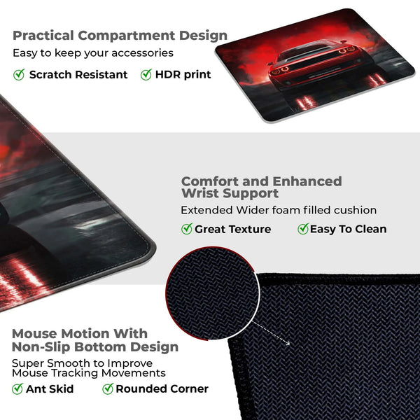 Redline Fury Car Mousepad