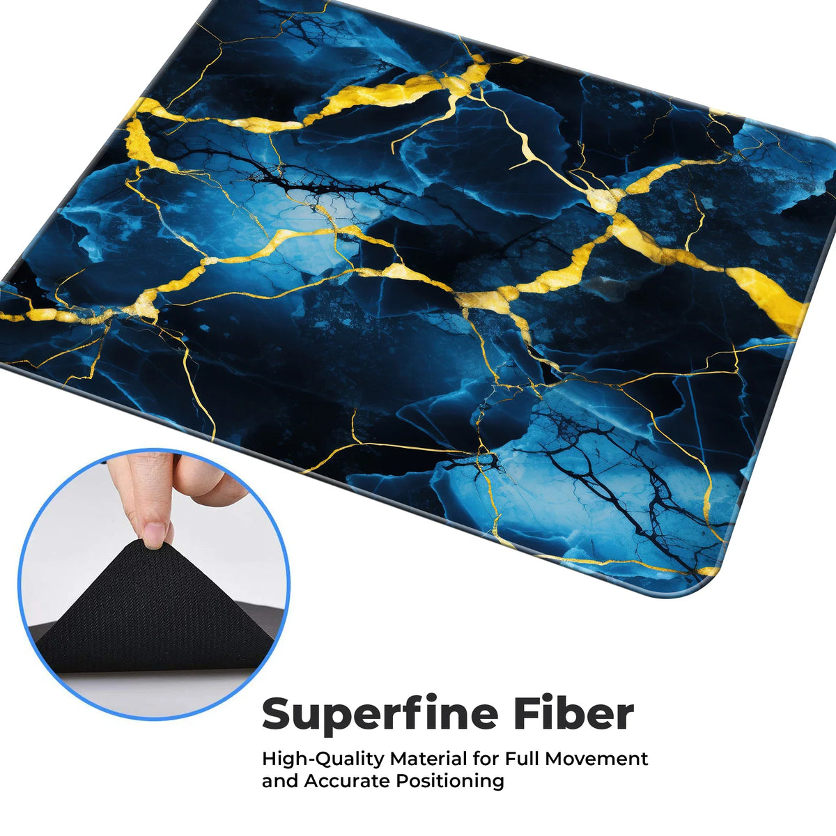 Midnight Marble Mousepad