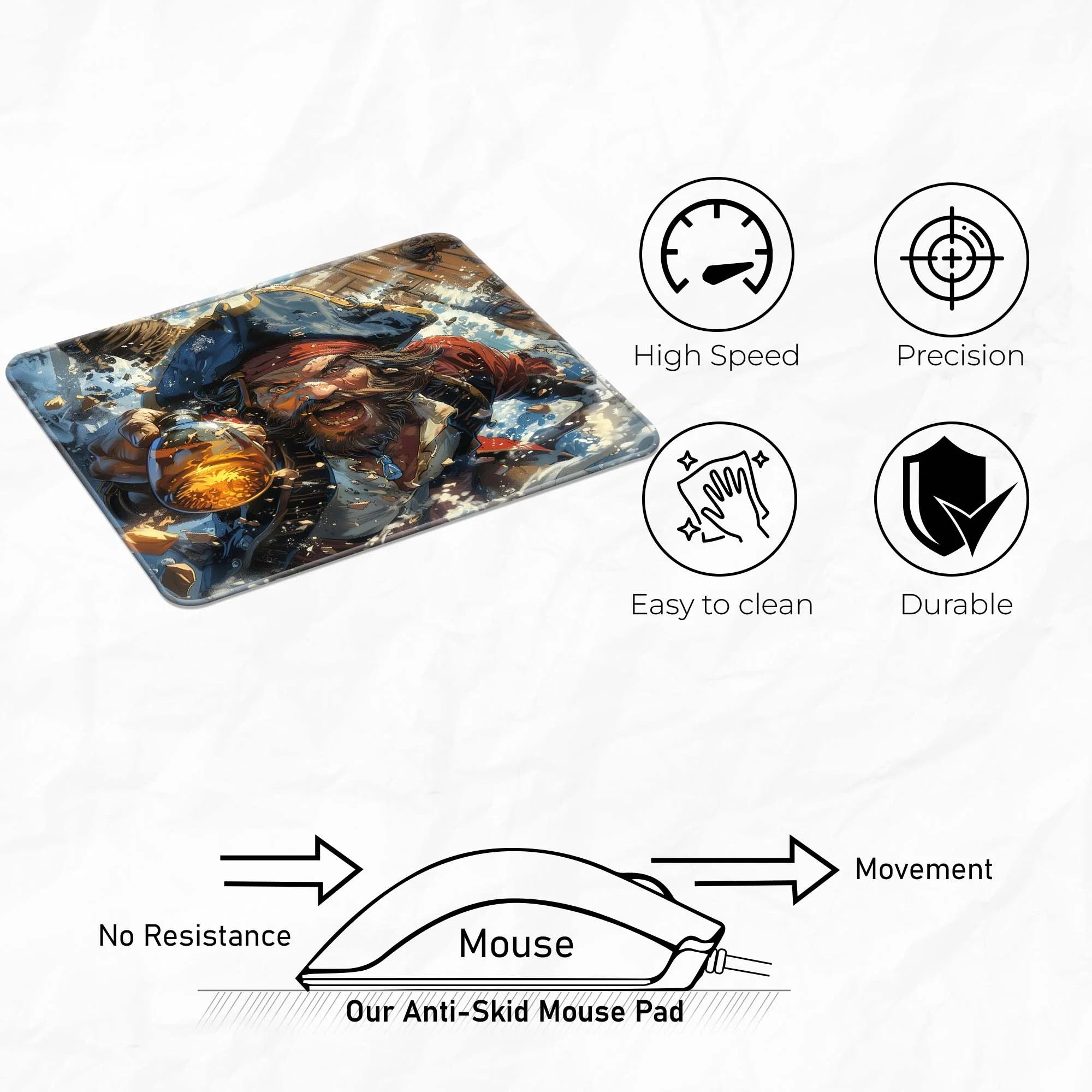 Rogue Wave Pirate Mousepad