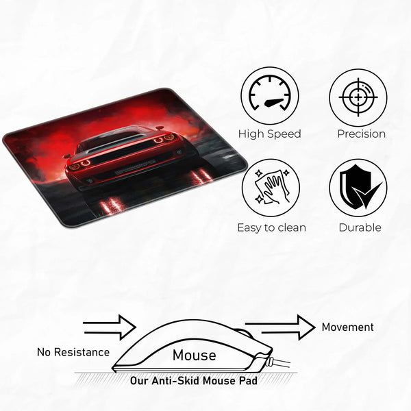 Redline Fury Car Mousepad