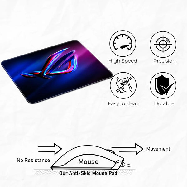 Neon ROG Gamer Mousepad