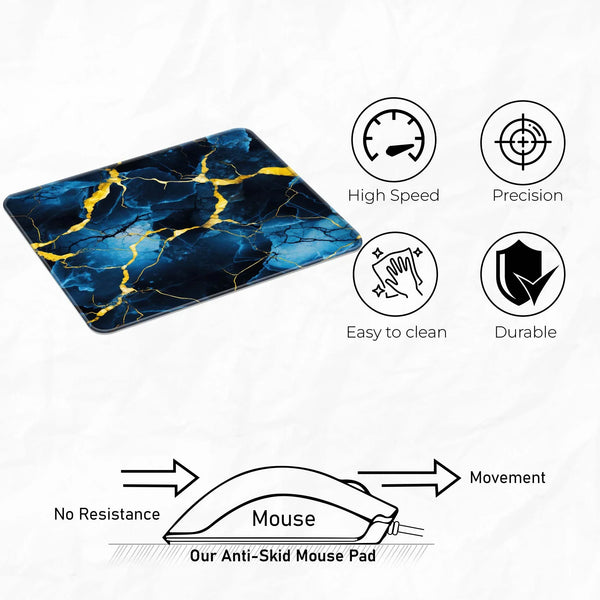 Midnight Marble Mousepad