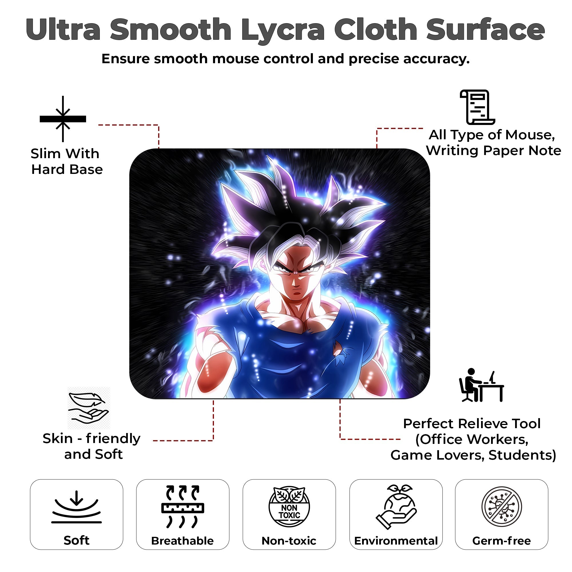 Ultra Instinct Warrior Mouse Pad